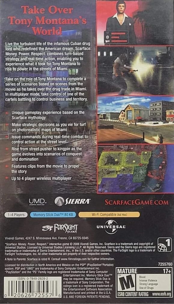 Amazon.com: Scarface Money Power Respect - Sony PSP (Renewed
